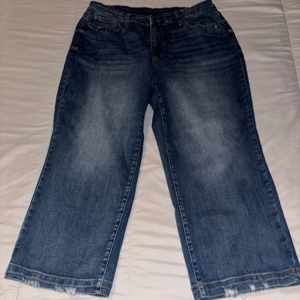 Judy blue wide leg cropped Women's Jeans JB88592 size 18w - Picture 8 of 8